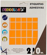 zelfklevende etiketten 17 x 24 mm papier oranje