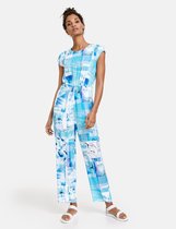 TAIFUN Dames Soepele jumpsuit met print EcoVero
