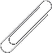 paperclips 50 mm staal zilver 40 stuks