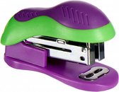 nietmachine mini 26/6 staal paars/groen 2-delig