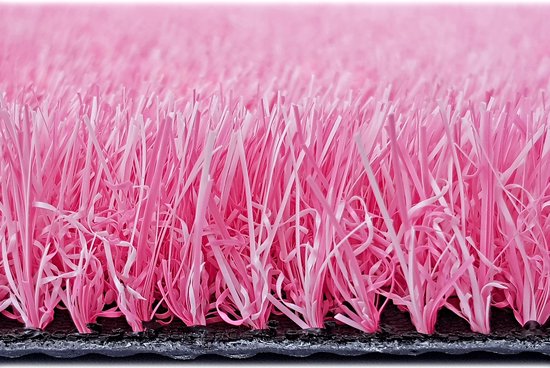 eGrass Deurmat RAINBOW Flamingo Pink - 44x66cm - roze - 25mm - grasmat - doormat - schoonloopdeurmat - schoonloopmat - inloopmat – voordeur – door – deurtapijt - droogloopmat - tuin - balkon - terrasgrasmat - entreemat