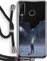 Case Company® - Huawei P30 Lite hoesje met Koord - Wanderlust - Telefoonhoesje met Zwart Koord - Bescherming aan alle Kanten en Over de Schermrand
