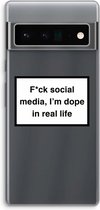 Case Company® - Google Pixel 6 Pro hoesje - I'm dope - Soft Cover Telefoonhoesje - Bescherming aan alle Kanten en Schermrand