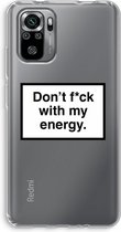 Case Company® - Xiaomi Redmi Note 10S hoesje - My energy - Soft Cover Telefoonhoesje - Bescherming aan alle Kanten en Schermrand