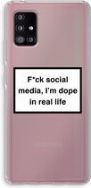 Case Company® - Samsung Galaxy A51 5G hoesje - I'm dope - Soft Cover Telefoonhoesje - Bescherming aan alle Kanten en Schermrand