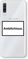 Case Company® - Samsung Galaxy A70 hoesje - Ambitchious - Soft Cover Telefoonhoesje - Bescherming aan alle Kanten en Schermrand