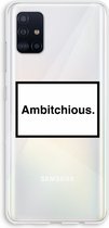 Case Company® - Samsung Galaxy A51 4G hoesje - Ambitchious - Soft Cover Telefoonhoesje - Bescherming aan alle Kanten en Schermrand