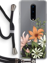 Case Company® - OnePlus 8 hoesje met Koord - Floral bouquet - Telefoonhoesje met Zwart Koord - Bescherming aan alle Kanten en Over de Schermrand