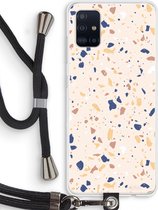 Case Company® - Samsung Galaxy A51 4G hoesje met Koord - Terrazzo N°23 - Telefoonhoesje met Zwart Koord - Bescherming aan alle Kanten en Over de Schermrand