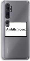 Case Company® - Xiaomi Mi Note 10 hoesje - Ambitchious - Soft Cover Telefoonhoesje - Bescherming aan alle Kanten en Schermrand