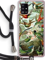 Case Company® - Samsung Galaxy A51 5G hoesje met Koord - Haeckel Trochilidae - Telefoonhoesje met Zwart Koord - Bescherming aan alle Kanten en Over de Schermrand