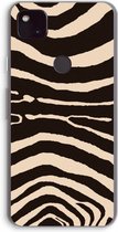 Case Company® - Google Pixel 4a 5G hoesje - Arizona Zebra - Soft Cover Telefoonhoesje - Bescherming aan alle Kanten en Schermrand