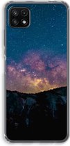 Case Company® - Samsung Galaxy A22 5G hoesje - Travel to space - Soft Cover Telefoonhoesje - Bescherming aan alle Kanten en Schermrand