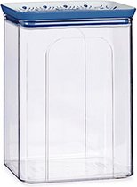 bewaardoos Tosca 2200 ml 19,5 cm transparant/blauw