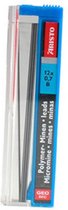 navulling vulpotlood Hi-Polymer B 0,7 mm zwart 12 stuks