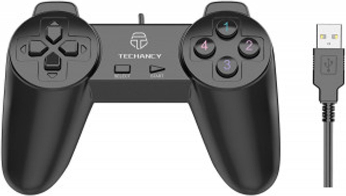 Usb bekabelde Duplo shock controller voor PC - TX1701 - zwart