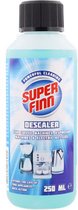 Super Finn ontkalker voor koffiemachine en waterkoker - Blauw - Kunststof - 250 ml - Set van 2 - Ontkalken - Ontkalker - Schoonmaken - Schoonmaak - Clean