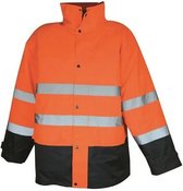 werkjas katoen oranje/zwart maat XL