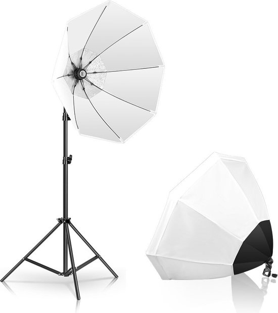 Softbox Paraplu - Lightbox - Wit - 190CM - Fotografie - Incl. Draagtas - Reflectie - Fotografie Verlichting - Lampen