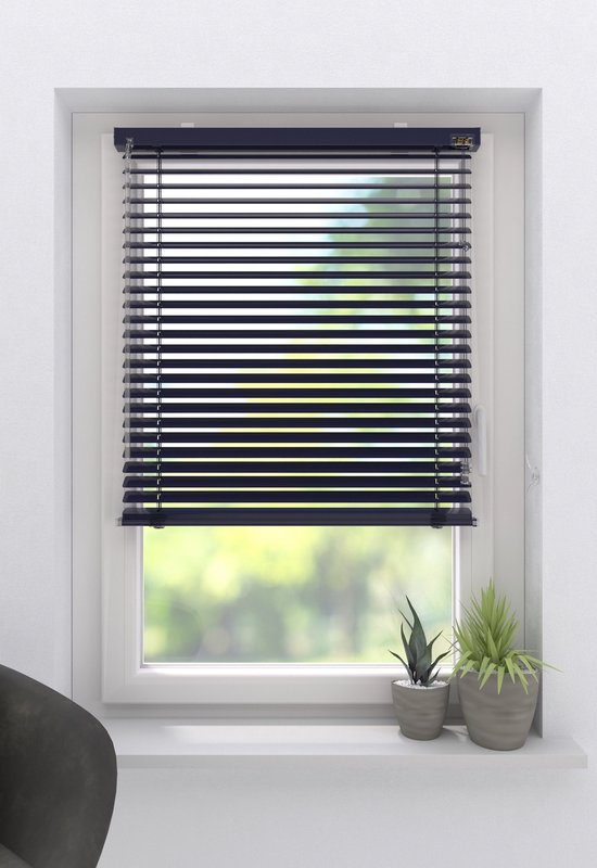 Store Aluminium 25 mm Fin Blue 90 x 175