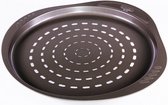 pizzabakplaat Asimetria 32 cm carbonstaal bruin