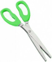 keukenschaar 19 cm RVS groen/zilver