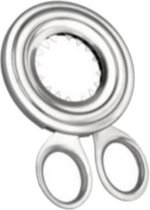 eierschaalsnijder 16 x 9,5 cm RVS zilver
