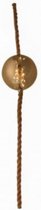 sfeerlamp Bal aan touw led 1,5V 15 cm jute bruin
