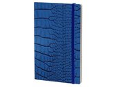notitieboek Mrs. Crocodile 21 x 13 cm papier blauw