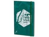 notitieboek Manhattan 21 x 13 cm karton/papier groen
