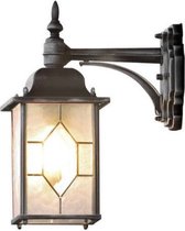 wandlamp Milano Up 38 cm E27 aluminium zwart