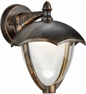 wandlamp Gracht led 650 lumen 24 cm aluminium roestbruin