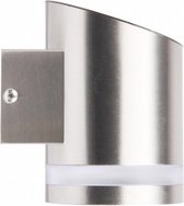 wandlamp GWS-002-DS 8,9 cm RVS zilver 3-delig