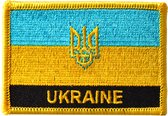 Vlag Ukraine geborduurd embleem patch | Strijk Embleem | Oekraïne | Iron Patch
