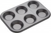 bakvorm 24 x 16 cm carbonstaal grijs