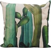 kussen Cactussen 45 x 45 cm katoen naturel/groen
