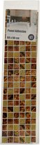 muursticker tegelpatroon 60 x 90 cm PVC bruin/beige