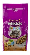 2x Whiskas - Kattenvoer brokjes met kip - Junior - 1,75kg