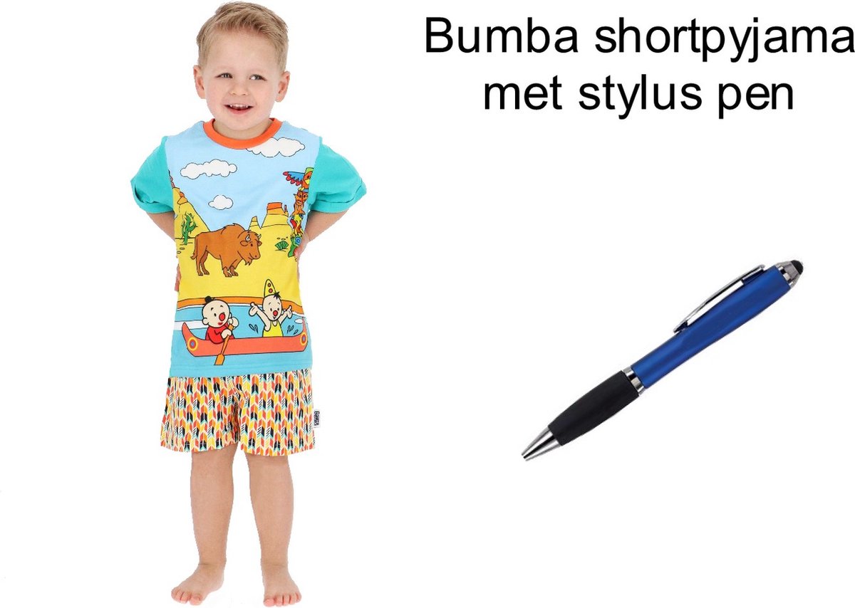 Bumba short pyjama - shortama - Kano boot. Maat 98/104 cm - 3/4 jaar + EXTRA 1 Stylus Pen.