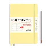 Leuchtturm1917 - agenda - 2022/2023 - weekplanner - 18 maanden - a5 - 14,5 x 21 cm - hardcover - vanille geel