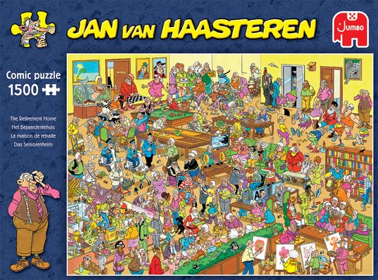 Jan van Haasteren het Bejaardentehuis 1500 stukjes - Legpuzzel - Jan van Haasteren
