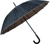 Paraplu Volwassenen Ø 98 cm Zwart Polyester Regenscherm