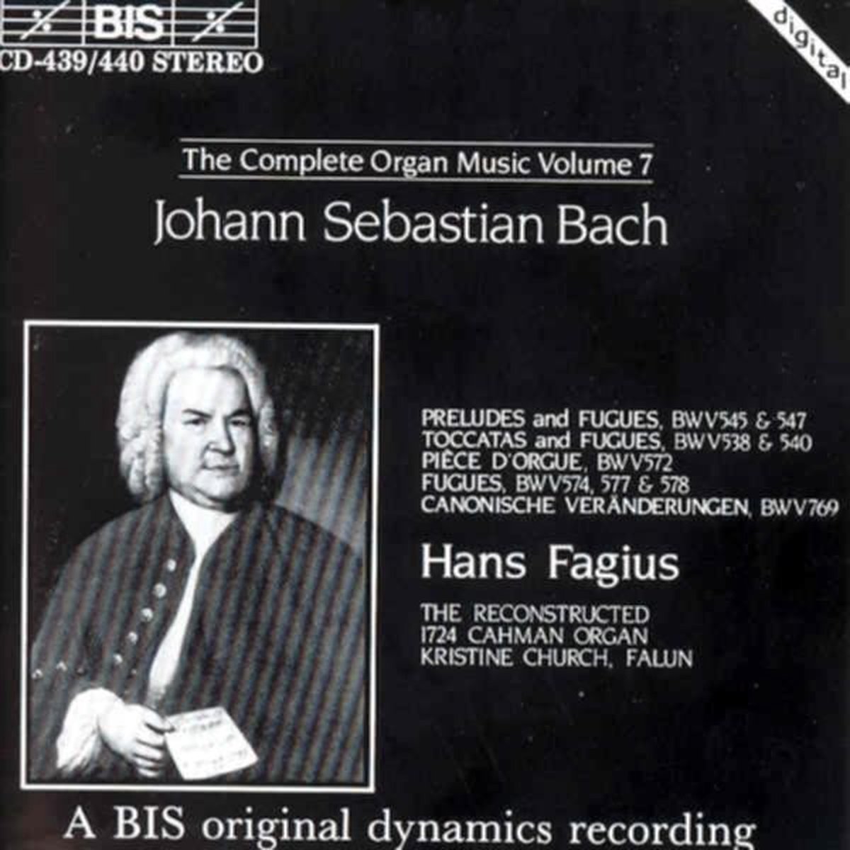 Hans Fagius - J.S. Bach: The Complete Organ Music Vol 7 (2 CD)
