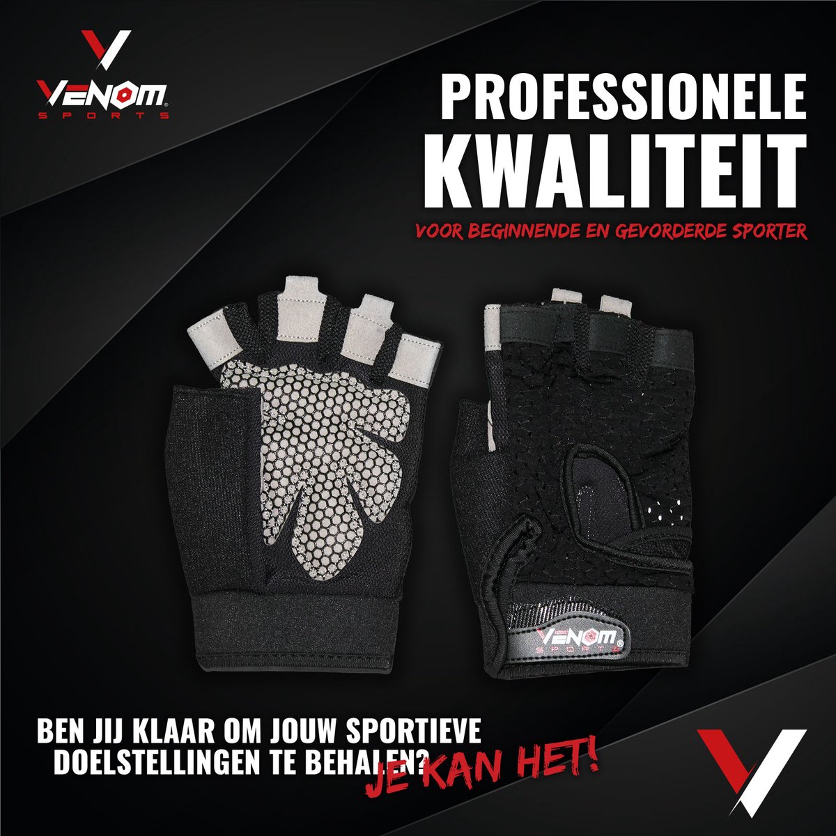 Fitness handschoenen bedrukken | sporthandschoenen | JM Promotions