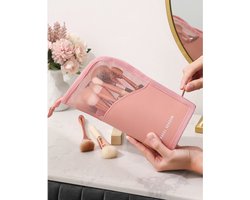 Beauty Without Lemon - Make Up Organizer - Reistasje voor borstel/kwasten - Travel pouch - Cosmetica - - Roze