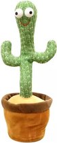 Dansende Cactus - Interactieve Pratende Knuffel - TikTok - Dancing cactus - 120 liedjes - Recorder - Kinderen/Baby - Pluche - Speelgoed - Kerst Cadeautje - Bing