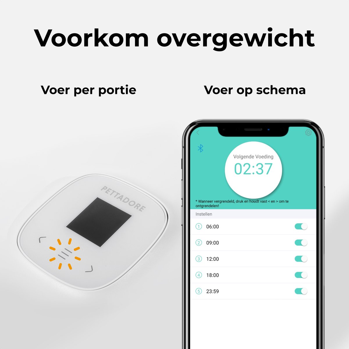 Pettadore Nutri Turn - Automatische Voerbak Kat/Hond - Voerautomaat Kat - Smart met App - Nat en Droogvoer thumbnail 7