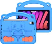 Apple iPad mini 6 (8.3 Inch) Hoes - Schokbestendige case met handvat - Panda Series - Blauw