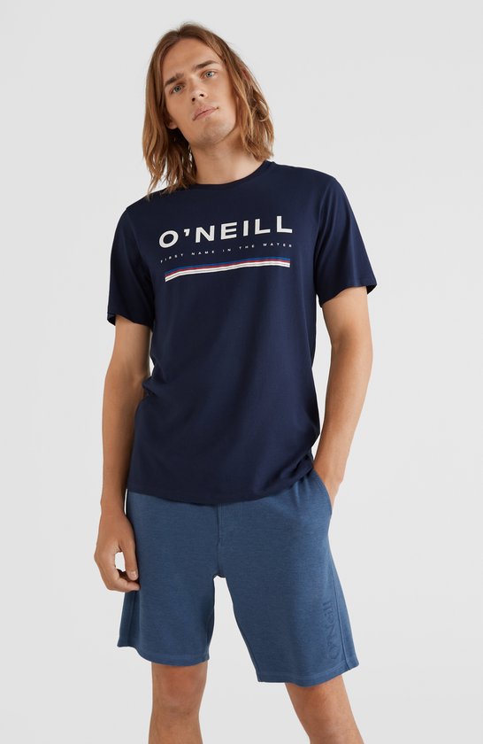 O'Neill T-Shirt Men ARROWHEAD T-SHIRT Ink Blue S - Ink Blue 100% Katoen Round Neck