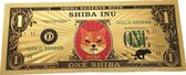 Blockchain Cryptocurrency Shiba Inu Banknote - The Golden Collection